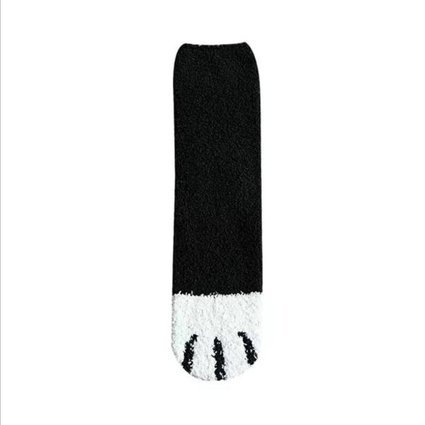 1 Pair of Cat Claw Plush Socks for Women